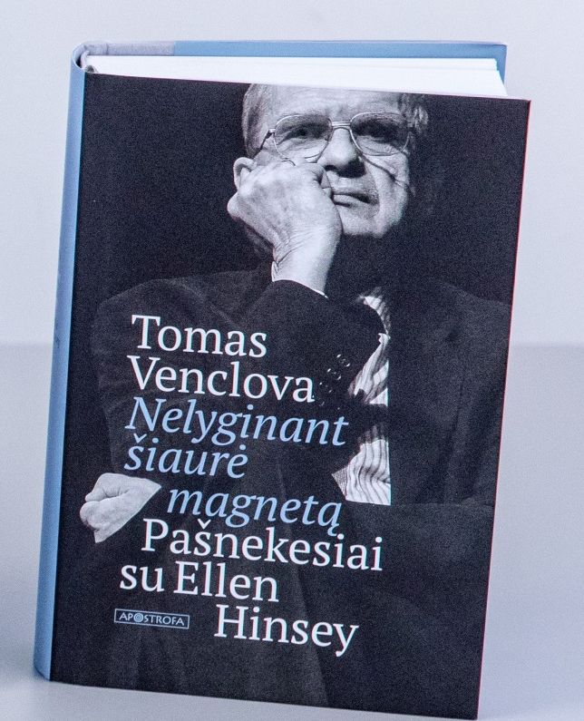 Nelyginant šiaurė magnetą: pašnekesiai su Ellen Hinsey / Tomas Venclova; iš anglų kalbos vertė Laimantas Jonušys. – Vilnius: Apostrofa, 2017. – 531 p. – ISBN 978-609-8205-04-6 Nelyginant šiaurė magnetą: pašnekesiai su Ellen Hinsey / Tomas Venclova; iš anglų kalbos vertė Laimantas Jonušys. – Vilnius: Apostrofa, 2017. – 531 p. – ISBN 978-609-8205-04-6