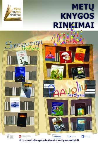 Akcijos METŲ KNYGOS RINKIMAI 2008 plakatas