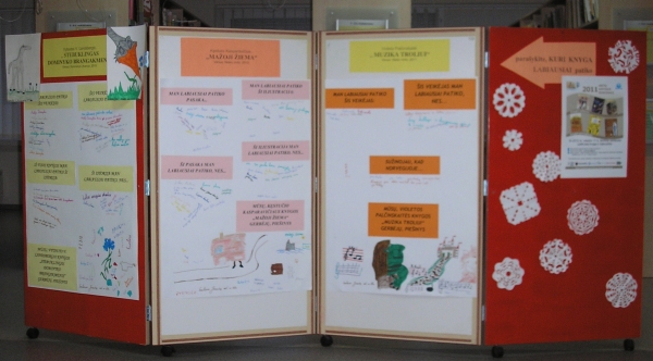 Skaitytojai savo nuomonę parašė specialioje lentoje-širmoje