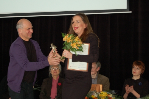 Kristiną Sabaliauskaitę  pasveikino ir dienraščio LIETUVOS RYTAS vyr. redaktorius Gedvydas Vainauskas