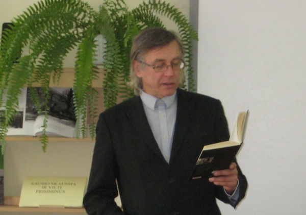 Susitikimas su rašytoju Alvydu Šlepiku