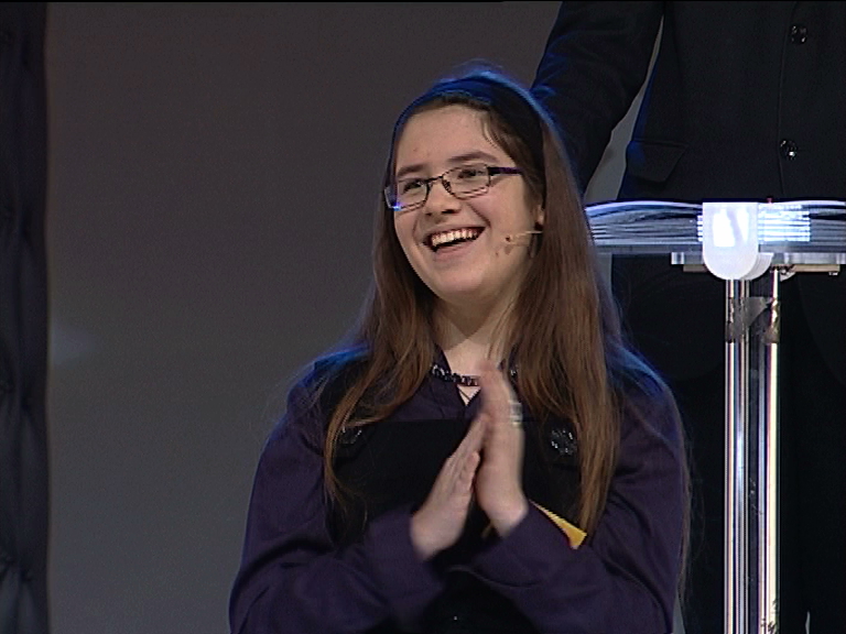 Metų skaitytoja Ernesta Jankauskaitė. Organizatorių nuotrauka