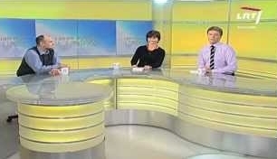 Aidas Marčėnas (kairėje) LRT studijoje. Nuotr. lrt.lt