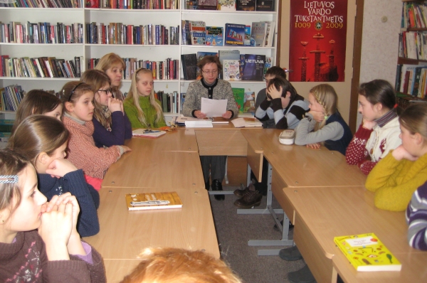 Diskusija apie paauglių knygas Žemynos progimnazijoje
