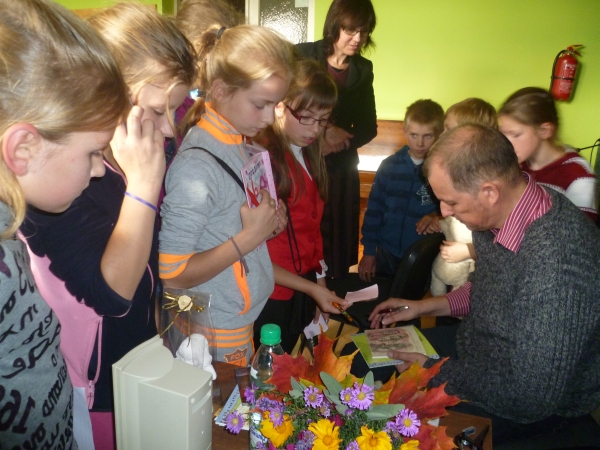 Klovainių mokykloje svečiavosi Vytautas V. Landsbergis