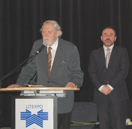 Marcelijaus Martinaičio žodis. Nuotrauka Nerijaus Bieliūno