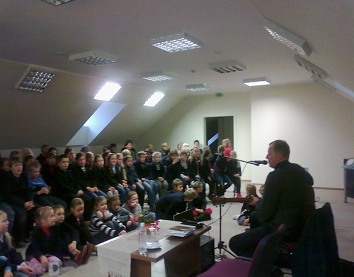 Susitikimas su rašytoju V. V. Landsbergiu Kėdainių M. Daukšos viešojoje bibliotekoje