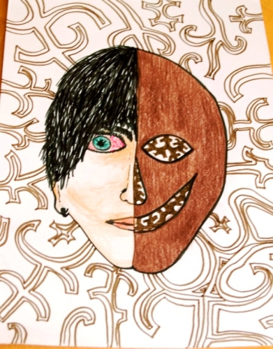 Iliustracija knygai 'Baltos durys'