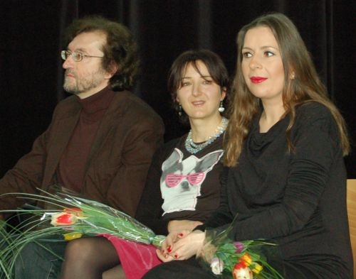 Į renginį atvyko suaugusiųjų knygų autoriai, iš kairės: J. Melnikas, P. Pukytė, K. Sabaliauskaitė. Nuotr. R. Kišūnaitės