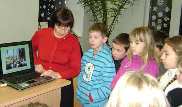 Bibliotekininkė parodė nuotraukų iš kelionės po Norvegiją