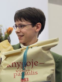 Metų skaitytojas - Paulius Skiedra iš Kauno. Nuotr. iš asmeninio archyvo