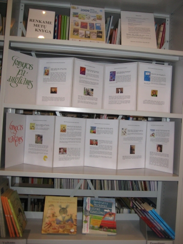 Metų knygos rinkimų kampelis. Nuotr. J. Pocienės