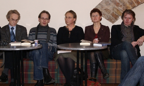 Iš kairės: R.Tamošaitis, A. Jakučiūnas, R.Drazdauskienė, D.Kalinauskaitė, K.Navakas. Nuotr. Editos Dermontaitės