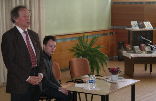 Rašytojas Kazys Saja Visagine. Nuotr. autorės